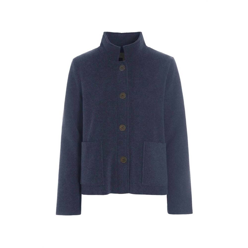 NEW HENRIETTE STEFFENSEN women's long sleeves collar neckline jacket in evening